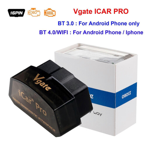 (ICAR PROBluetooth 4.0) Scanner OBD2 Vgate iCar Pro BT 4.0 pour Android/IOS Elm 327 WIFI Diagnostic