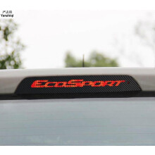 Kohlefaser-Aufkleber und Abziehbilder hinten hoch montiert Bremsleuchte Licht Auto-Styling für Ford