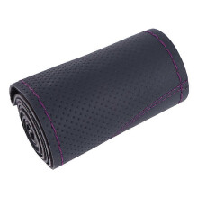 (Purple Line) Gör-det-själv-bilrattskydd Universal 38cm flätskydd för ratt Andas