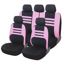 (Rosa) Set di coprisedili per auto, cuscino protettivo per sedile, misura universale, adatto per la