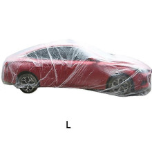 (L-3,8 x 6,5 m) Vêtements de voiture jetables Vêtements de voiture Film PE Matériau Housse de voiture