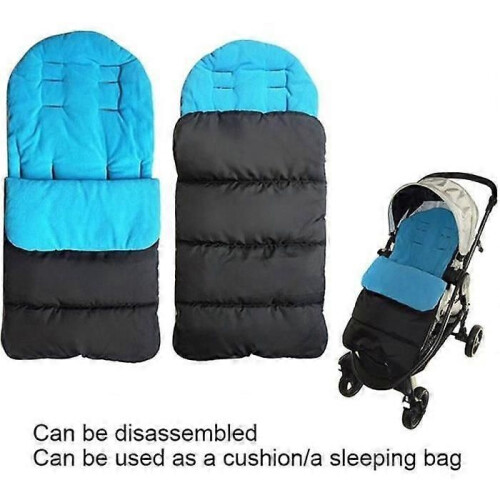 Chancelière universelle imperméable et chaude pour poussette BLACK&BLUE