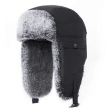 Vattentät vinterhatt Warm Trapper Hat Chapka för män med avtagbar vindtät mask för skidåkning Lämplig