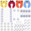 Kits de sécurité bébé et enfant - AMOUNE - Cache-prises électriques - Blanc - Transparent 1