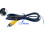 (Option 1)4 Pin Plug Into Av Lotus Interface Reversing Camera Adapter Reversing Video Extension Cable 1