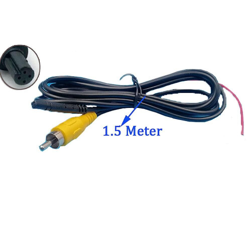 (Option 1)4 Pin Plug Into Av Lotus Interface Reversing Camera Adapter Reversing Video Extension Cable