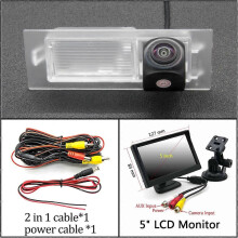 Caméra de recul AHD 170 degrés (avec écran LCD 5 pouces) pour Fiat Tipo/Egea 2015 2016 2017 2018 2019