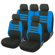 (Blu) Set di coprisedili per auto, protezione per cuscino del sedile, misura universale, adatto per