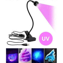 UV-manikyyrilamppu - WIRLSWEAL - 3W USB LED - Violetti - Kynsien kuivausrumpu ja katalysaattori