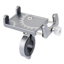 (Gray B)Bicycle Phone Holder Universal Bike Motorcycle Handlebar Clip Stand Mount Cell Phone Holder