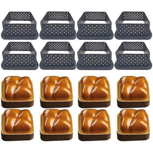 Moule à gâteau - Carré - 8 pièces - Ovale - Réutilisable - Durable