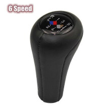 (STYLE-2 6 Speed4)1st Bilväxelspaksknopp Läder För BMW 1 3 5 6-serie E30 E36 E39 E46 E60 E81 E82