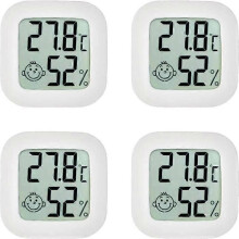 [4-Pack] Rumstermometer för inomhusbruk | Smart digital hygrometer | Hemtemperaturmätare | Fuktighetssensor