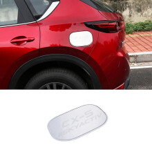 (Zilver) RVS exterieur auto olie brandstoftank tankdop afdekking trim sticker voor Mazda Cx-5 Cx5 Cx