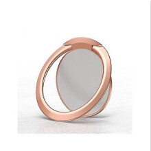 (A22-Rose)Extremely Thin Luxury Metal Mobile Phone Socket Holder Universal Telephone Magnetic Car Bracket