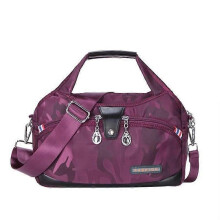INSFITY Oxford Waterproof Fashion Shoulder Bag - Purple Camouflage