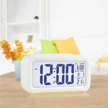 Väckarklocka - Vit - Smart termometer - LCD-skärm - Alarm - Snooze-funktion