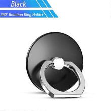 (black holder)Universal Multipurpose Mobile Phone Holder Car Air Vent Grip Mount Stand Rotation Finger