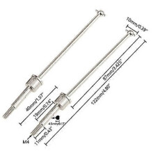 (Argent 188015) 2 pièces arbre de transmission en acier Dogbone 122015 166015 188015 pour 1/10 94101