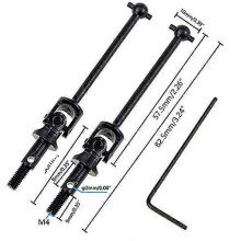 (Black 102015 84.5mm)2pcs CVD Joint Dogbone Transmission Drive Shaft 102015 106015 108015 for 1/10 HSP