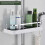 Hanging shower shelf - ABS - chrome-plated - White 1
