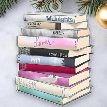5 PCS Christmas Tree Decoration Albums Books Ornaments Home Party Holiday Christmas Pendant Decorations Creative Gifts