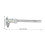 Digital Caliper 6in LCD Screen, 0.1mm Resolution, Silver 10