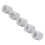 10PCS M10 Stainless Steel Hex Coupling Nut, 17mm Length, Silver 12