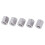 10PCS M10 Stainless Steel Hex Coupling Nut, 17mm Length, Silver 9