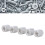 10PCS M10 Stainless Steel Hex Coupling Nut, 17mm Length, Silver 1