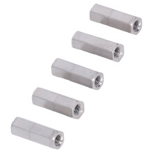 10 pcs M6x1 Threaded Rod Connector Hex Coupling Nut 30mm Steel Rust Proof