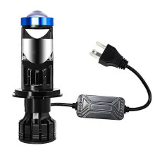 (6000K vitH7)Super Mini projektorlins 120W Bilar Glödlampa Canbus Lampa H4 H7 LED 16000LM Konvertering