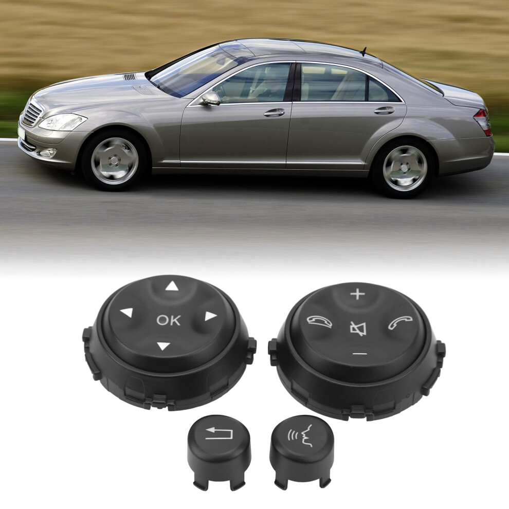 4Pcs Waterproof Steering Wheel Switch Button For 2006Â2009 Mercedes W221 4641339405157