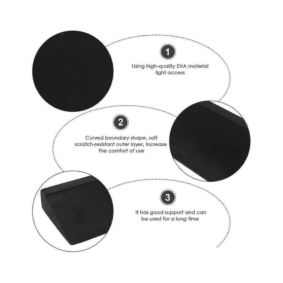 Yoga Fitness Equipment Accessories Yoga Inclined Board Black Foam Yoga Wedge Yoga Inclined Wooden Br