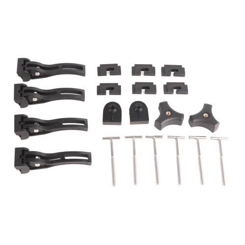 Versatile Tri Fold Tonneau Cover Clamp Universal Fit Complete 20 Piece Kit 1