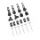 Versatile Tri Fold Tonneau Cover Clamp Universal Fit Complete 20 Piece Kit 12