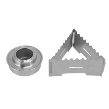 Modell B Mini Edelstahl-Campingkocher - Farbe wie abgebildet