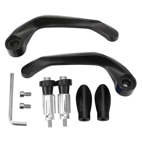 Anodized Motorcycle Handlebar Guard - Fits 22mm Black Durable & Stylish 1