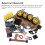Intelligentes Roboter Auto Chassis Kit PCB, 4xAA Stromversorgung, 4WD 8
