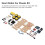 Intelligentes Roboter Auto Chassis Kit PCB, 4xAA Stromversorgung, 4WD 9