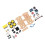 Intelligentes Roboter Auto Chassis Kit PCB, 4xAA Stromversorgung, 4WD 12