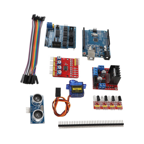 Intelligentes Roboter Auto Chassis Kit PCB, 4xAA Stromversorgung, 4WD 2