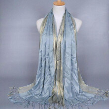 (7) 2021 Luxury Brand Women Gold Cotton Solid Color Muslim Head Scarf Shawls and Wraps Glitter Pashmina Bandana Female Foulard Hijab