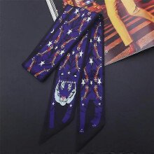 (C98-2) 17 Colors Animal Print 2023 New Bag Skinny Silk Scarf For Women Luxury Brand Foulard Women Tie Fashion Head Scarves For Ladies