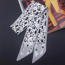 (C98-4) 17 Colors Animal Print 2023 New Bag Skinny Silk Scarf For Women Luxury Brand Foulard Women Tie Fashion Head Scarves For Ladies