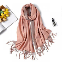 (200x70cm, WT2-15) 2022 Winter Scarf Women Solid Cashmere Like Pashmina Tassel Warm Scarves Thick Shawls And Wraps Lady Shiny Double Side Bufanda