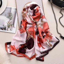 (180x90CM, 43) 180*90CM Silk Scarves 2022 Popular Belt Print Handkerchief Female Dustproof Beach Towel Summer Sunscreen Shawls bandanna foulard