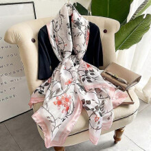 (180x90CM, 30) 180*90CM Silk Scarves 2022 Popular Belt Print Handkerchief Female Dustproof Beach Towel Summer Sunscreen Shawls bandanna foulard