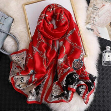 (180x90CM, 58) 180*90CM Silk Scarves 2022 Popular Belt Print Handkerchief Female Dustproof Beach Towel Summer Sunscreen Shawls bandanna foulard