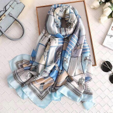 (180x90CM, 66) 180*90CM Silk Scarves 2022 Popular Belt Print Handkerchief Female Dustproof Beach Towel Summer Sunscreen Shawls bandanna foulard